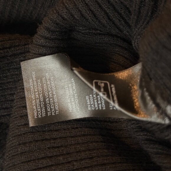 Maeve Anthropologie Bell Sleeve Black White Sweater Sz L Seen On TV Unprisoned - Picture 7 of 9